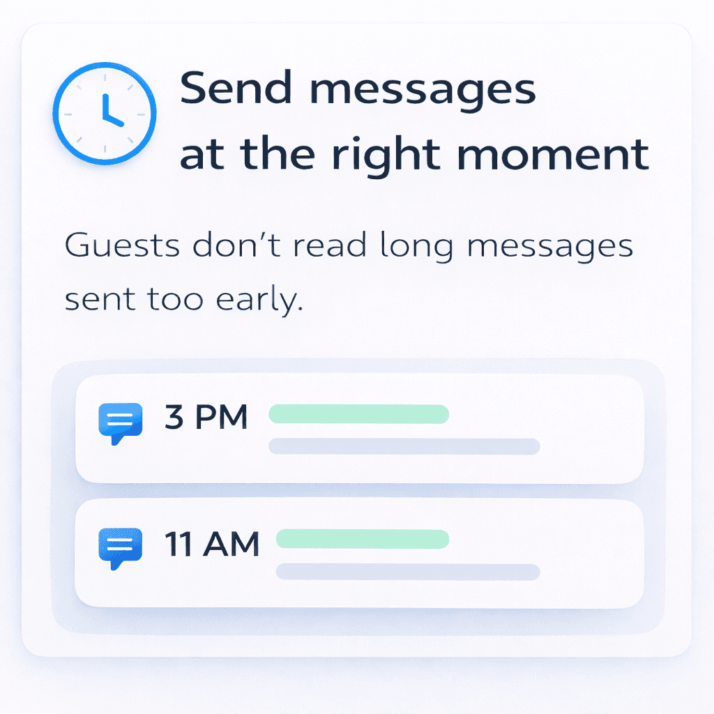 Messages delivered at the right time